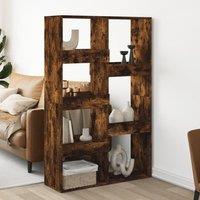 Berkfield Home Room Divider Smoked Oak100x33x155.5 cm Engineered Wood in Brown | Size: 100x33x155.5 cm