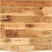 Berkfield Home Table Top 40x40x3.8 cm Live Edge Solid Wood Rough Mango in Brown