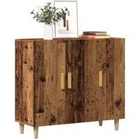Berkfield Home Sideboard Old Wood 90x34x80 cm Engineered Wood in Brown | Size: 90 x 34 x 80 cm
