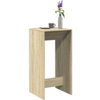 Berkfield Home Bar Table Sonoma Oak 51x50x103.5 cm Engineered Wood in Brown