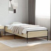 Berkfield Home Bed Frame without Mattress Sonoma Oak 90x200 cm in Brown