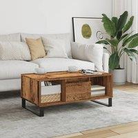 Berkfield Home Coffee Table Old Wood 90x50x36.5 cm Engineered Wood in Brown
