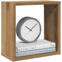 Berkfield Home Wall Cube Shelves 4 pcs Artisan Oak 30x15x30 cm Engineered Wood in Brown | Size: 30 x 15 x 30 cm