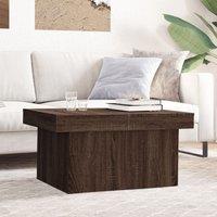 Berkfield Home Coffee Table Brown Oak 100x55x40 cm Engineered Wood | Size: 100 x 55 x 40 cm