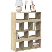 Bookcase Sonoma Oak 100x33x125.5 cm Engineered Wood