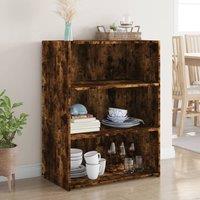 Berkfield Home Sideboard Smoked Oak 70x41x93 cm Engineered Wood in Brown | Size: 70 x 41 x 93 cm