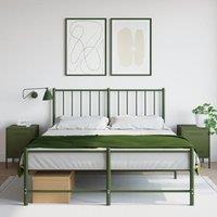 Berkfield Home Bedside Cabinets 2 pcs Olive Green 36x39x50.5 cm Steel