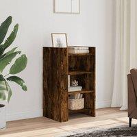 Berkfield Home Sideboard Smoked Oak 45x35x75 cm Engineered Wood in Brown | Size: 45 x 35 x 75 cm
