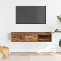 Berkfield Home Wall Cabinet Old Wood 88x26x18.5 cm Engineered Wood in Brown