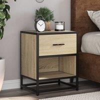 Berkfield Home Bedside Cabinets 2 pcs Sonoma Oak 40x31x50 cm Engineered Wood in Brown | Size: 40 x 31 x 50 cm