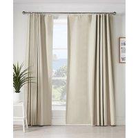 Luxury Living Curtain Linings 100% Blackout : Heavyweight, Thermal Insulation for Energy Savings in Cream | Size: 224 cm width x 224 cm drop