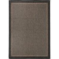 Outdoor Flatweave Rug 140x200 cm Dark Brown