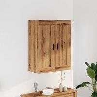 Berkfield Home Wall Mounted Cabinet Artisian Oak 69.5x34x90 cm Engineered Wood in Brown
