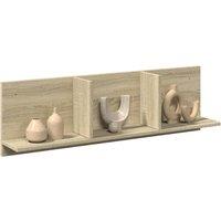 Berkfield Home Wall Cabinet 100x16.5x30 cm Sonoma Oak Engineered Wood in Brown