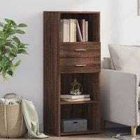 Berkfield Home Highboard Brown Oak 45x42.5x124 cm Engineered Wood