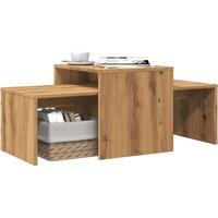 Berkfield Home Coffee Table Artisan Oak 100x48x40 cm Engineered Wood in Brown | Size: 100 x 48 x 40 cm