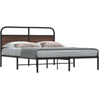 Berkfield Home Bed Frame Without Mattress 150x200 cm King Size Brown Oak Engineered Wood