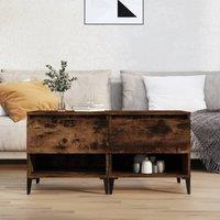 Berkfield Home Side Tables 2 pcs Smoked Oak 50x46x50 cm Engineered Wood in Brown | Size: 50 x 46 x 50 cm