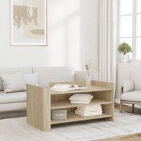 Berkfield Home Coffee Table Sonoma Oak 100x50x50 cm Engineered Wood in Brown | Size: 100 x 50 x 50 cm