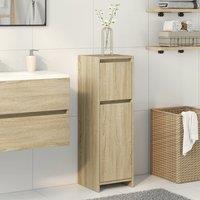 Bathroom Cabinet Sonoma Oak 30x30x95 cm Engineered Wood