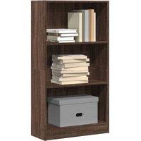 Berkfield Home Bookcase Brown Oak 60x24x109 cm Engineered Wood | Size: 60 x 24 x 109 cm