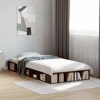 Berkfield Home Bed Frame without Mattress Brown Oak 100x200 cm