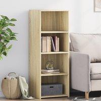 Berkfield Home Highboard Sonoma Oak 45x41x124 cm Engineered Wood in Brown | Size: 45 x 41 x 124 cm