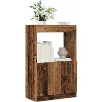 Berkfield Home Highboard Old Wood 63x33x100 cm Engineered Wood in Brown | Size: 63 x 33 x 100 cm