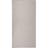 Berkfield Home Outdoor Flatweave Rug 100x200 cm Taupe | Size: Medium