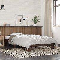 Berkfield Home Bed Frame without Mattress Brown Oak 90x190 cm Single