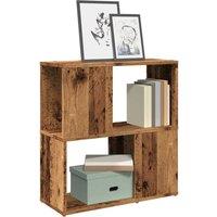 Berkfield Home Book Cabinet Old Wood 60x24x63 cm Engineered Wood in Brown | Size: 60 x 24 x 63 cm