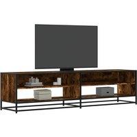 TV Cabinet Smoked Oak 180.5x40x46 cm Engineered Wood