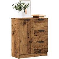 Berkfield Home Sideboard Old Wood 60x30x70 cm Engineered Wood in Brown | Size: 60 x 30 x 70 cm