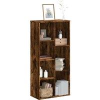 Berkfield Home Bookcase Smoked Oak 50x25x105 cm Engineered Wood in Brown | Size: 50 x 25 x 105 cm