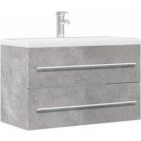 Berkfield Home Sink Cabinet Artisian Oak 80x38.5x48 cm Engineered Wood in Brown