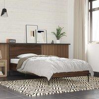 Berkfield Home Bed Frame without Mattress Brown Oak 90x190 cm Single