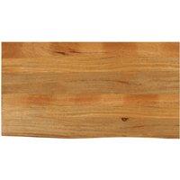 Berkfield Home Table Top Live Edge 100x60x2.5 cm Solid Wood Mango in Brown