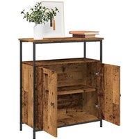 Berkfield Home Sideboard Old Wood 70x30x80 cm Engineered Wood in Brown | Size: 70 x 30 x 80 cm