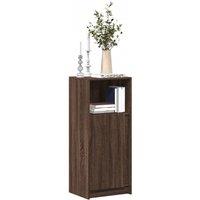 Berkfield Home Sideboard with LED Brown Oak 42.5x34x100 cm Engineered Wood