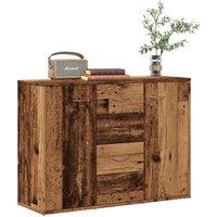 Berkfield Home Sideboard Old Wood 88x30x64 cm Engineered Wood in Brown | Size: 88 x 30 x 64 cm