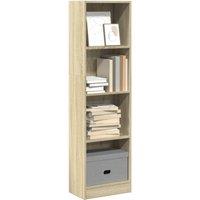 Berkfield Home Bookcase Sonoma Oak 40x24x143 cm Engineered Wood in Brown | Size: 40 x 24 x 143 cm