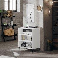 Berkfield Home Sideboard White 57x35x70 cm Engineered Wood | Size: 57 x 35 x 70 cm
