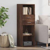 Berkfield Home Highboard Brown Oak 40x42.5x124 cm Engineered Wood