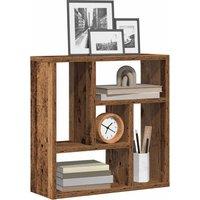 Berkfield Home Wall Shelf Old Wood 45x16x45 cm Engineered Wood in Brown | Size: 45 x 16 x 45 cm