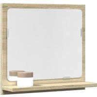 Bathroom Mirror Cabinet Sonoma Oak 40x11x37 cm Engineered Wood