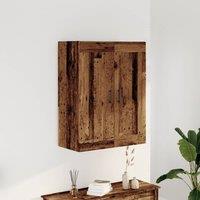 Berkfield Home Wall Mounted Cabinet Old Wood 69.5x34x90 cm Engineered Wood in Brown