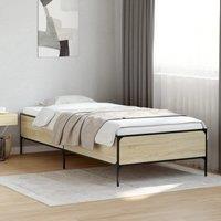 Berkfield Home Bed Frame without Mattress Sonoma Oak 100x200 cm in Brown