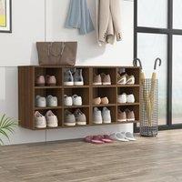 Berkfield Home Shoe Cabinets 2 pcs Brown Oak 52.5x30x50 cm