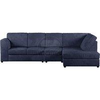 Luxor Jumbo Cord Large 5 Seater Corner Sofa Long Right Hand Facing - Full Back