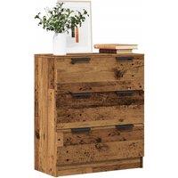 Berkfield Home Sideboard Old Wood 60x30x70 cm Engineered Wood in Brown | Size: 60 x 30 x 70 cm